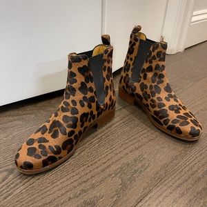 Leopard Chelsea Boots